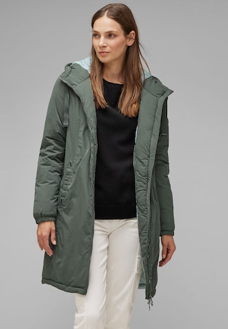 STREET ONE Between-Seasons Parka in Green: front