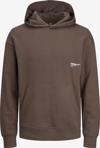 JACK & JONES - Sudadera 'CLEAN' en marrón: frente