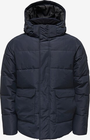 Only & Sons Winter jacket 'Carl' in Blue: front