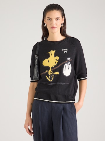 T-shirt PRINCESS GOES HOLLYWOOD en noir : devant