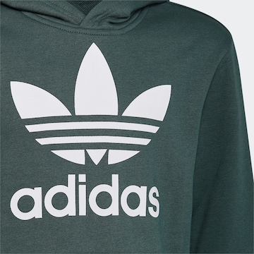 Bluză de molton 'Trefoil' de la ADIDAS ORIGINALS pe verde