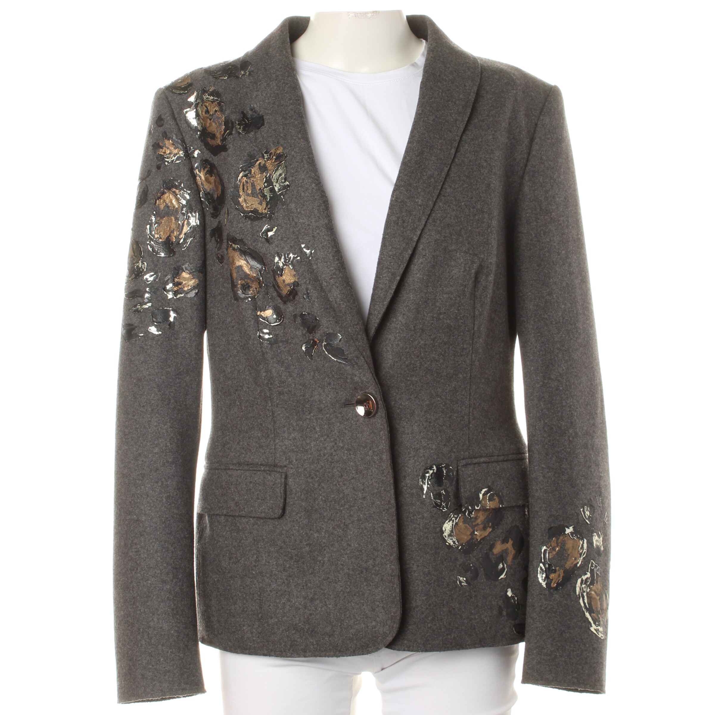 ESCADA Blazer in L in Grey: front