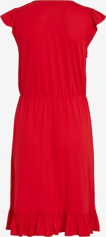 VILA Sukienka 'VIMOONEY' w kolorze czerwony