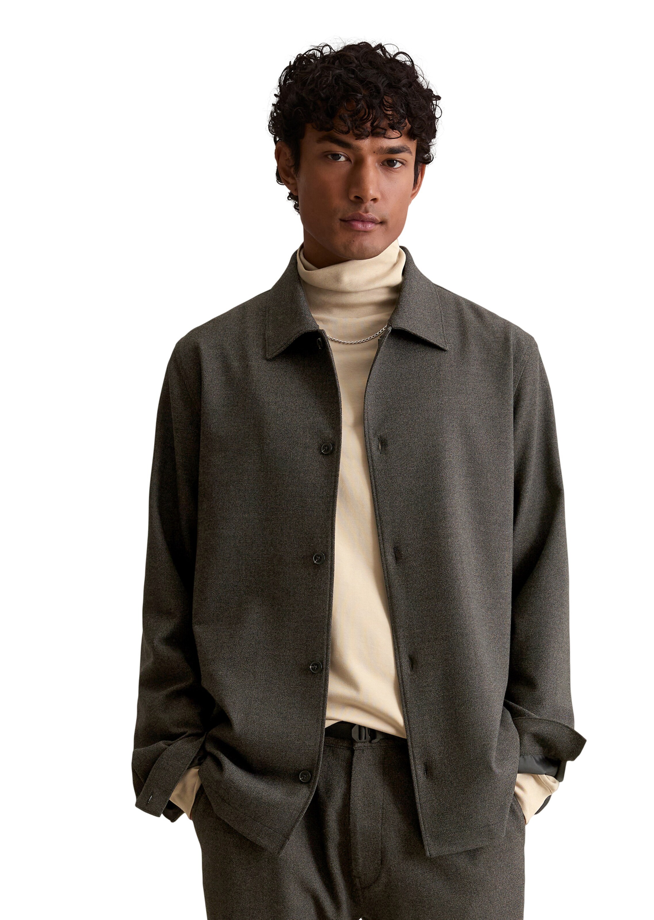 Marc O'Polo DENIM Tussenjas in Grijs: voorkant