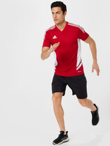 sarkans ADIDAS SPORTSWEAR Sportiska stila krekls 'Condivo 22'