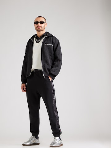 Carlo Colucci Zúžený strih Nohavice 'Euthum' - Čierna