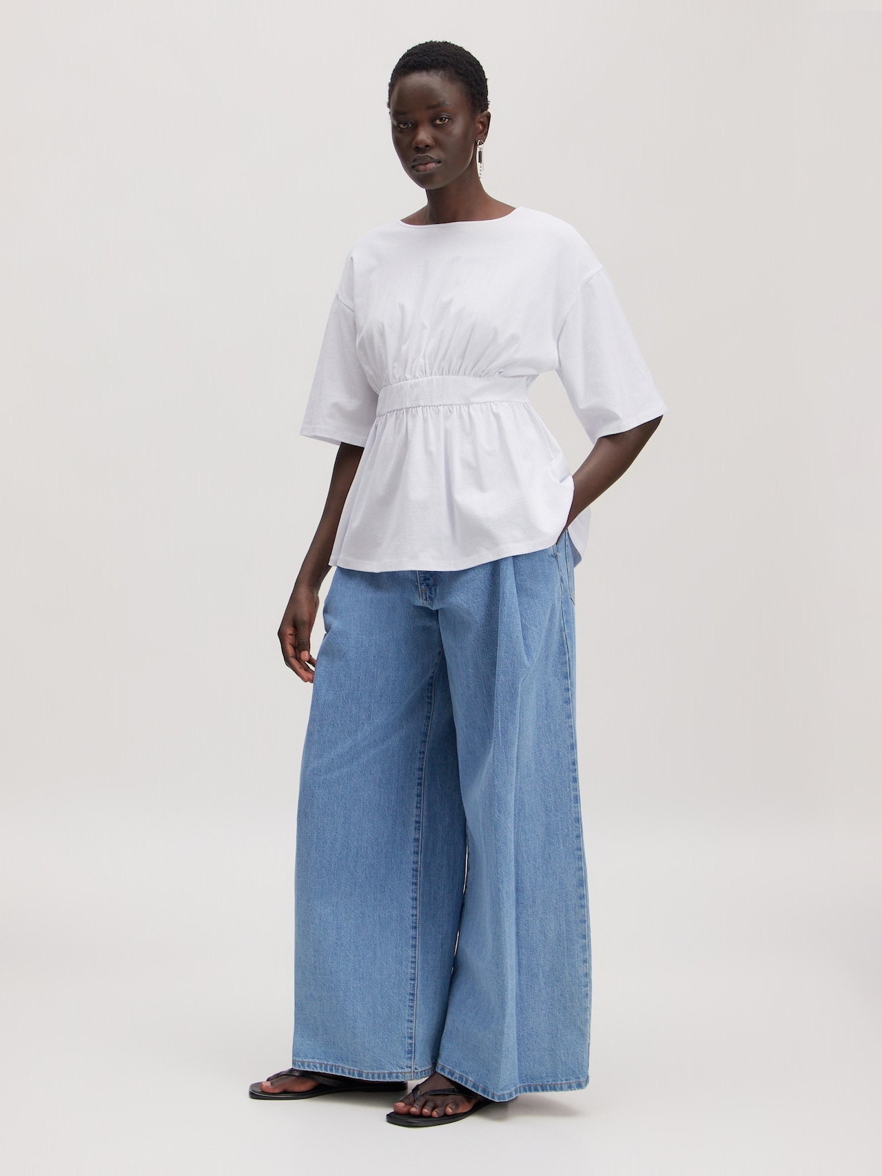 EDITED T-shirt 'Maelle' blanc