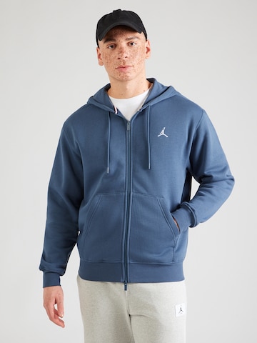 Jordan Sweatvest 'BRKLN' in Blauw: voorkant