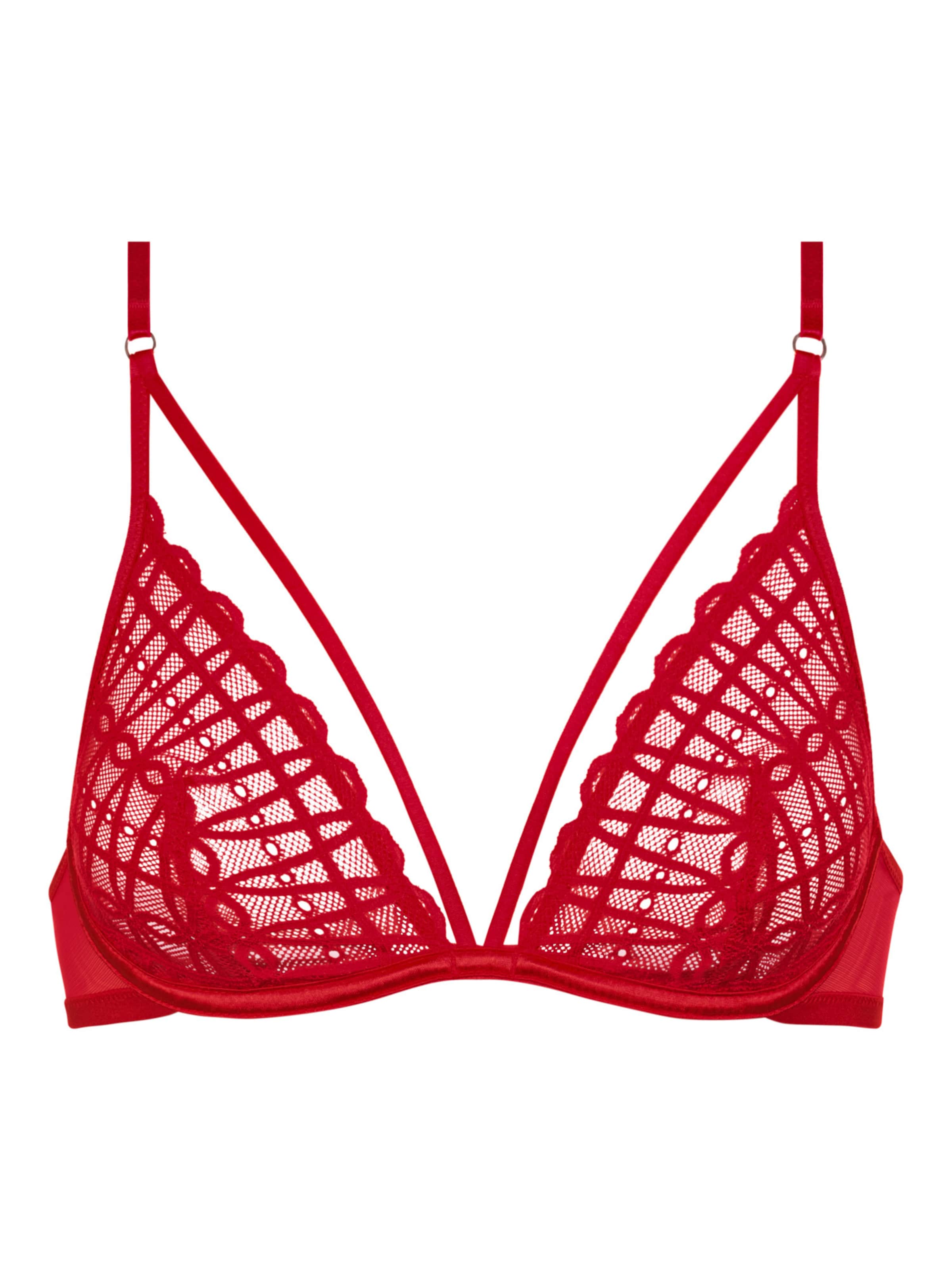 Mey Triangel BH 'Captivating' in Rot: Vorderseite