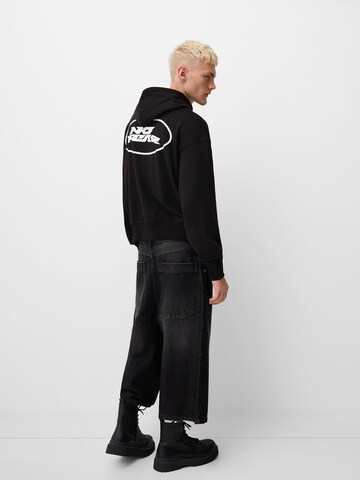 Bershka Tréning dzseki 'NO FEAR' - fekete: elől