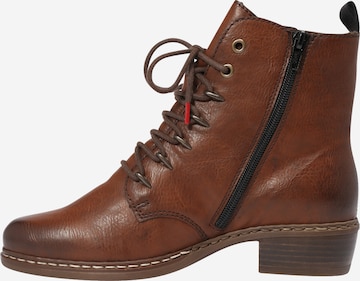 Rieker Lace-up bootie in Brown