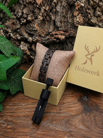 Holzwerk Armband 'ALLERSEE' in Bruin