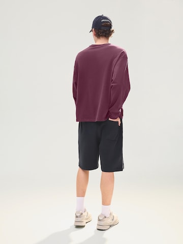 Bershka Loosefit Shorts in Blau