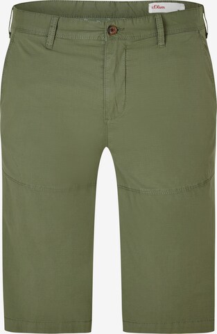 s.Oliver Regular Chino in Groen: voorkant