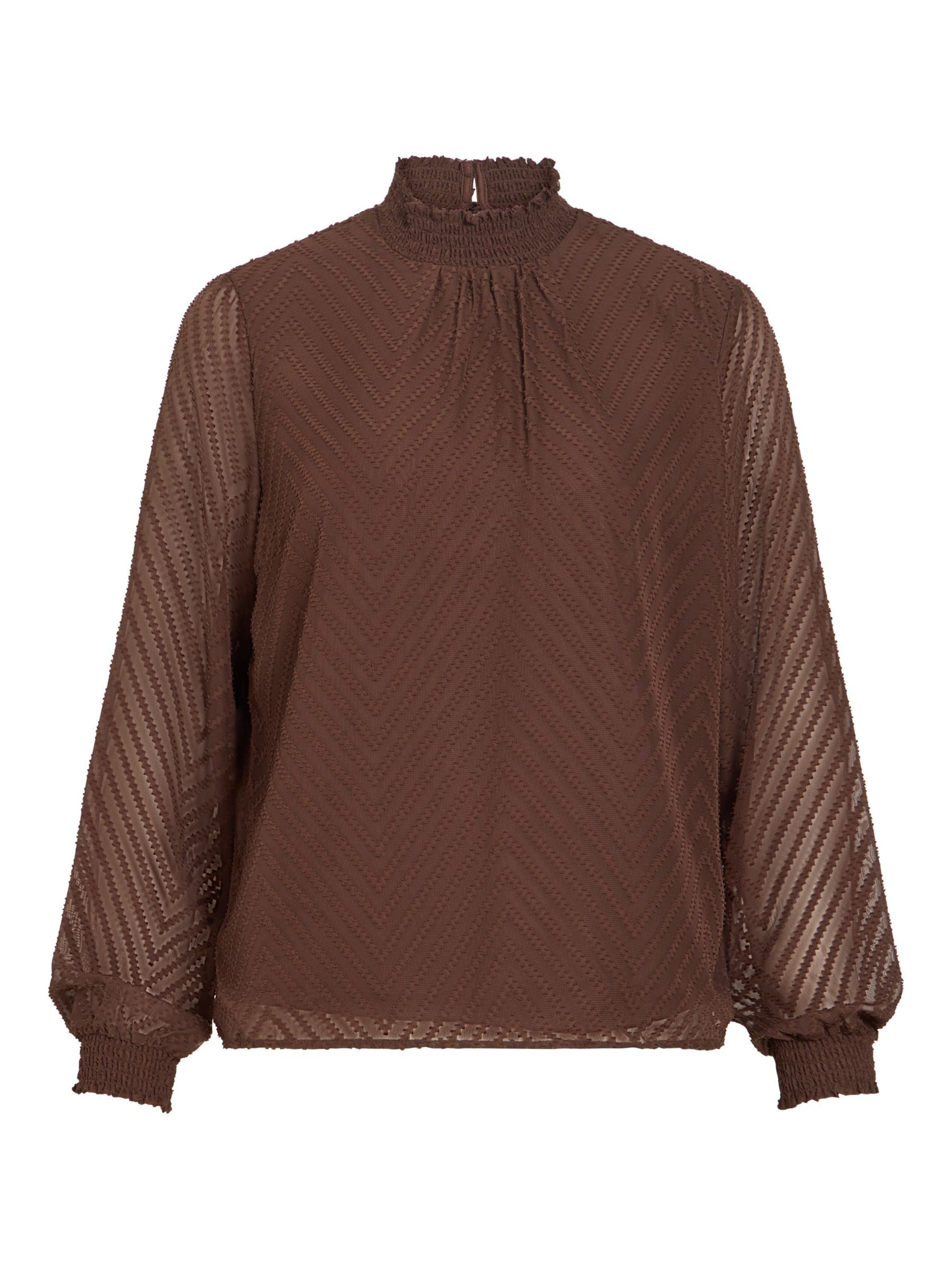 Camicia da donna 'MICHELLE' di VILA in marrone: frontale