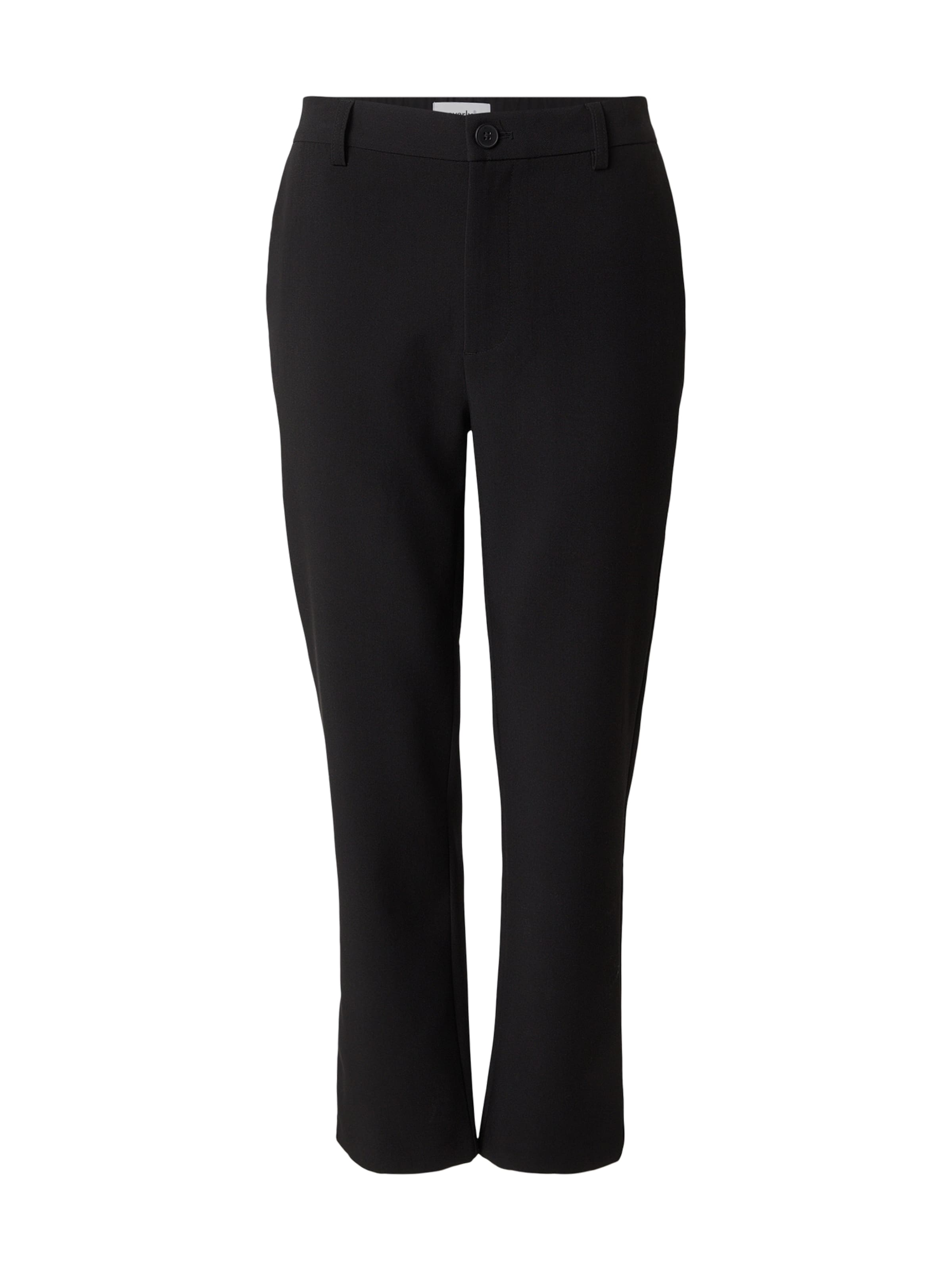 Everly Tapered Trousers in Black: front