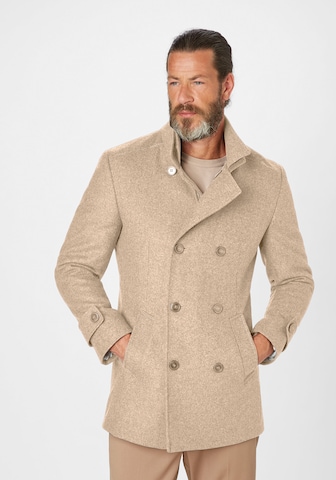 S4 Jackets Winter Coat in Beige: front