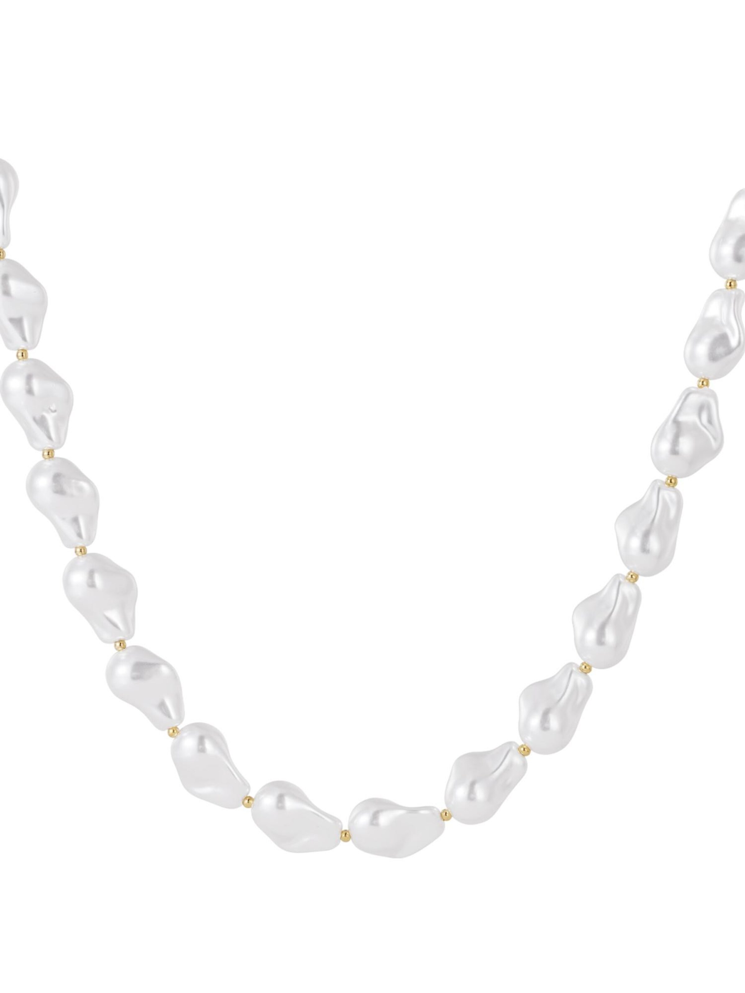 Cala Rose Necklace in White: front