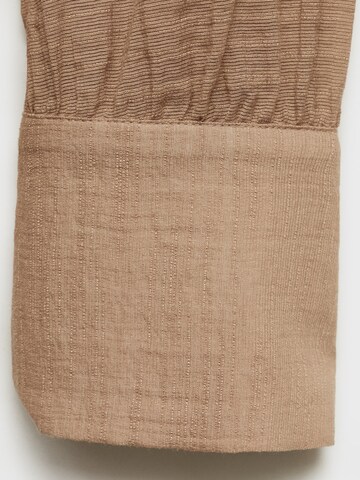 MANGO Bluse in Braun