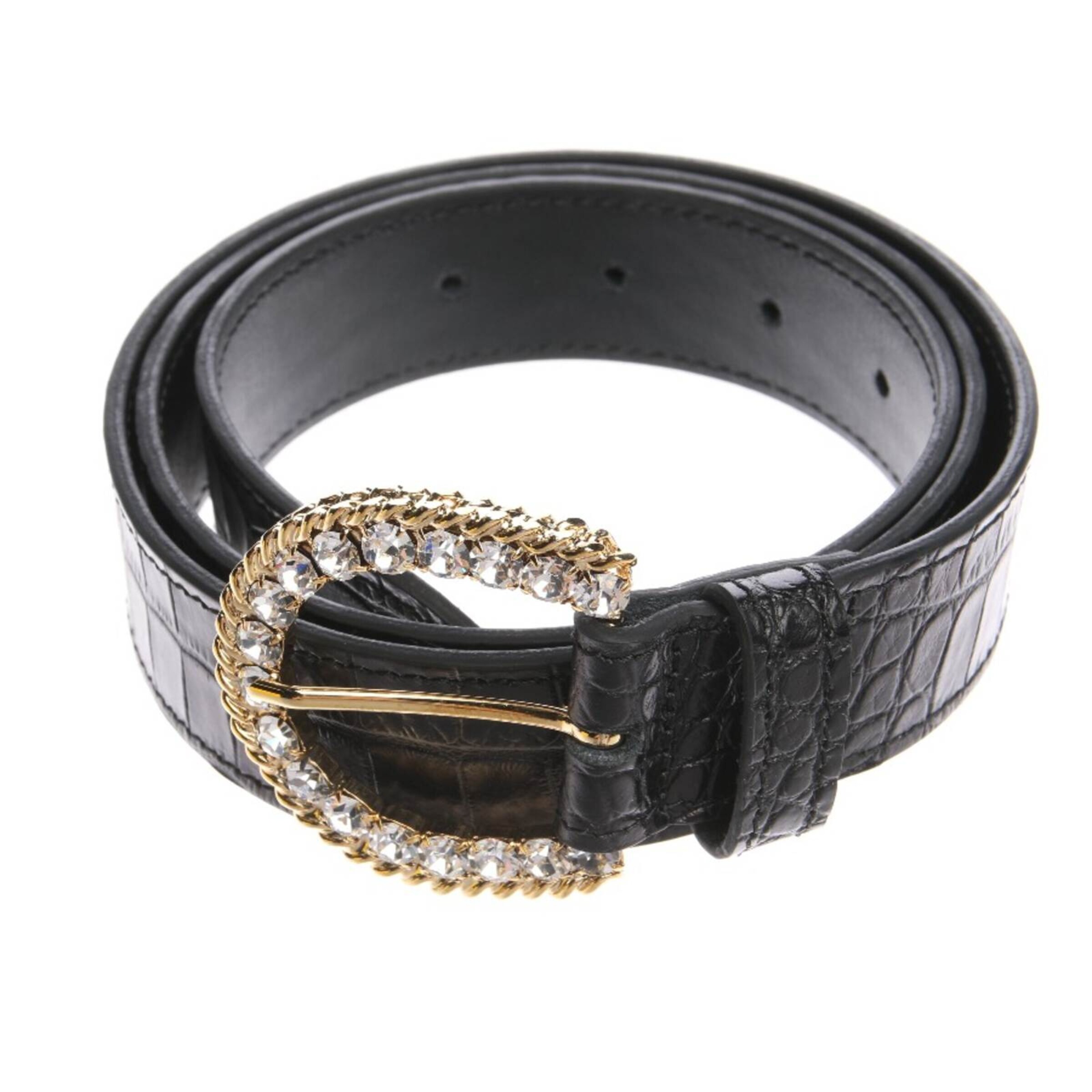 Alessandra rich Belt in L in Black: front