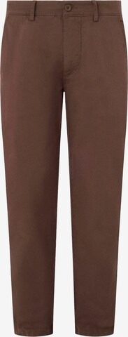 Pepe Jeans Slim fit Chino Pants in Brown: front