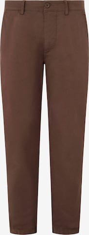 Pepe Jeans Slim fit Chino Pants in Brown: front