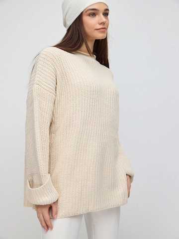 No Matter What Oversized sweater in Beige