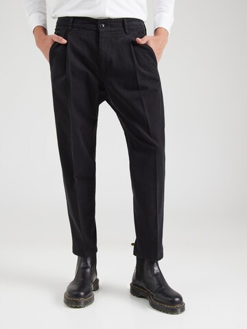 Regular Pantalon à plis 'CHASY' DRYKORN en noir : devant