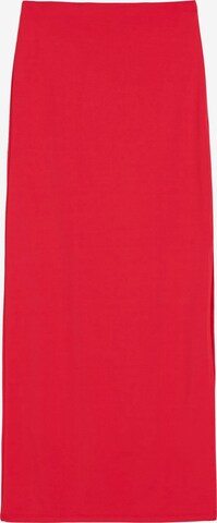 Bershka Spódnica w kolorze czerwony: przód