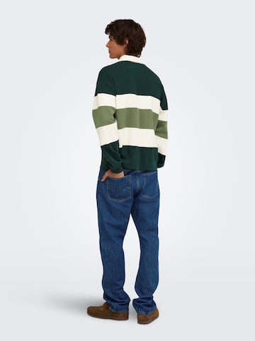 Only & Sons Sweatshirt 'Maglieria'‌‌‌‌‌ in Grün