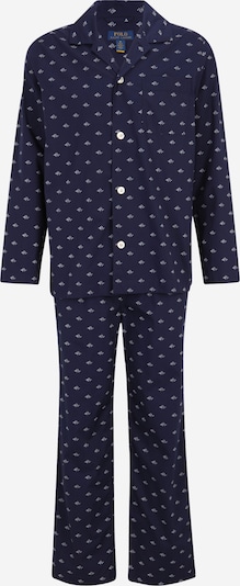 Polo Ralph Lauren Pyjama long en bleu marine / blanc, Vue avec produit