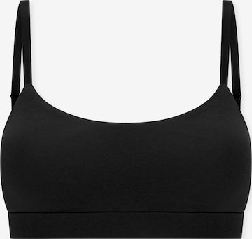 SCHIESSER BH Bustier 'Unique Cotton' in Schwarz: Vorderseite