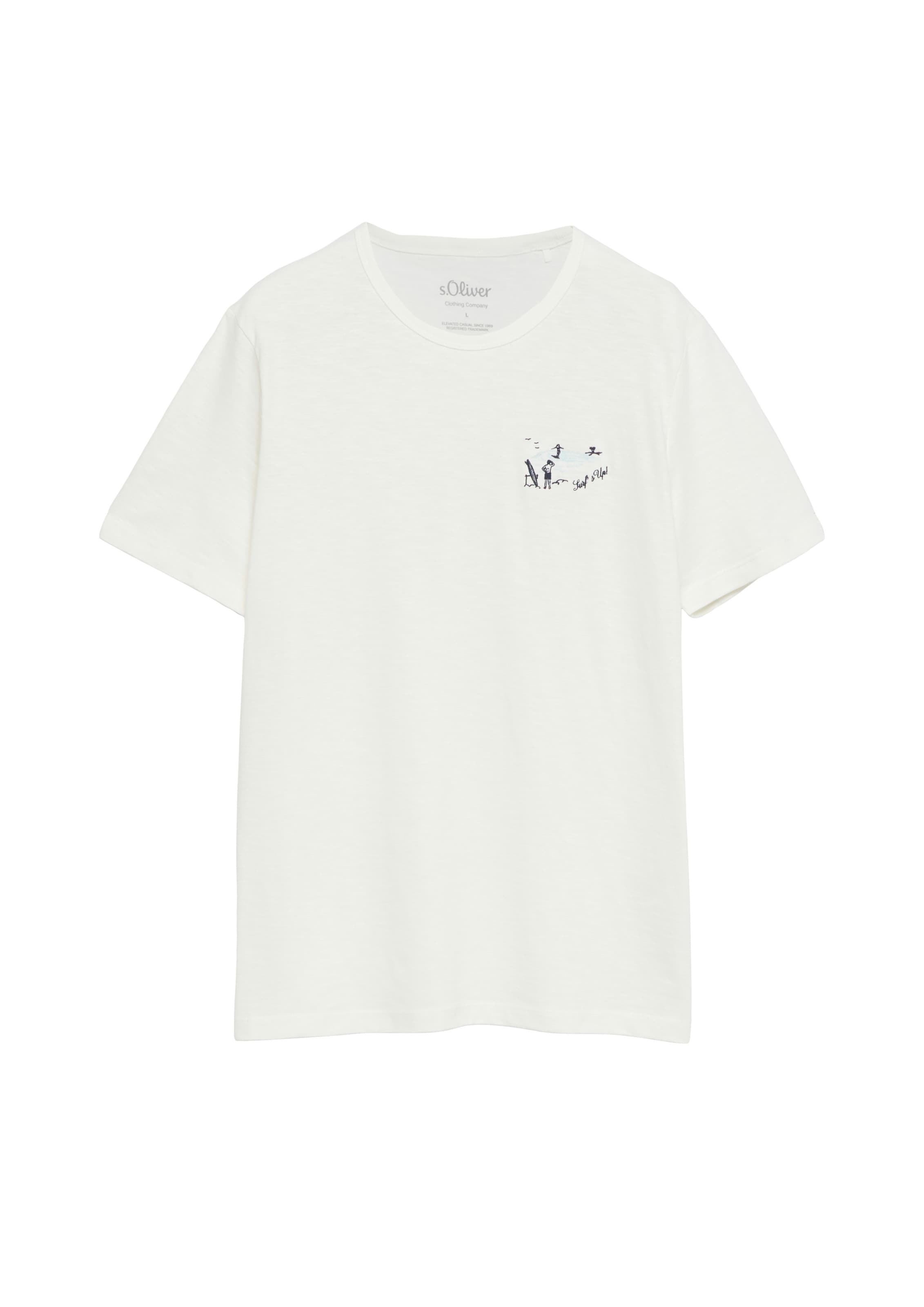 T-Shirt s.Oliver en blanc : devant