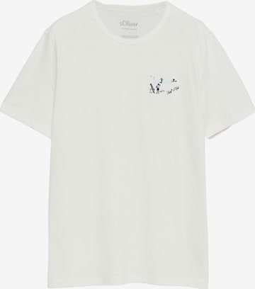 T-Shirt s.Oliver en blanc : devant