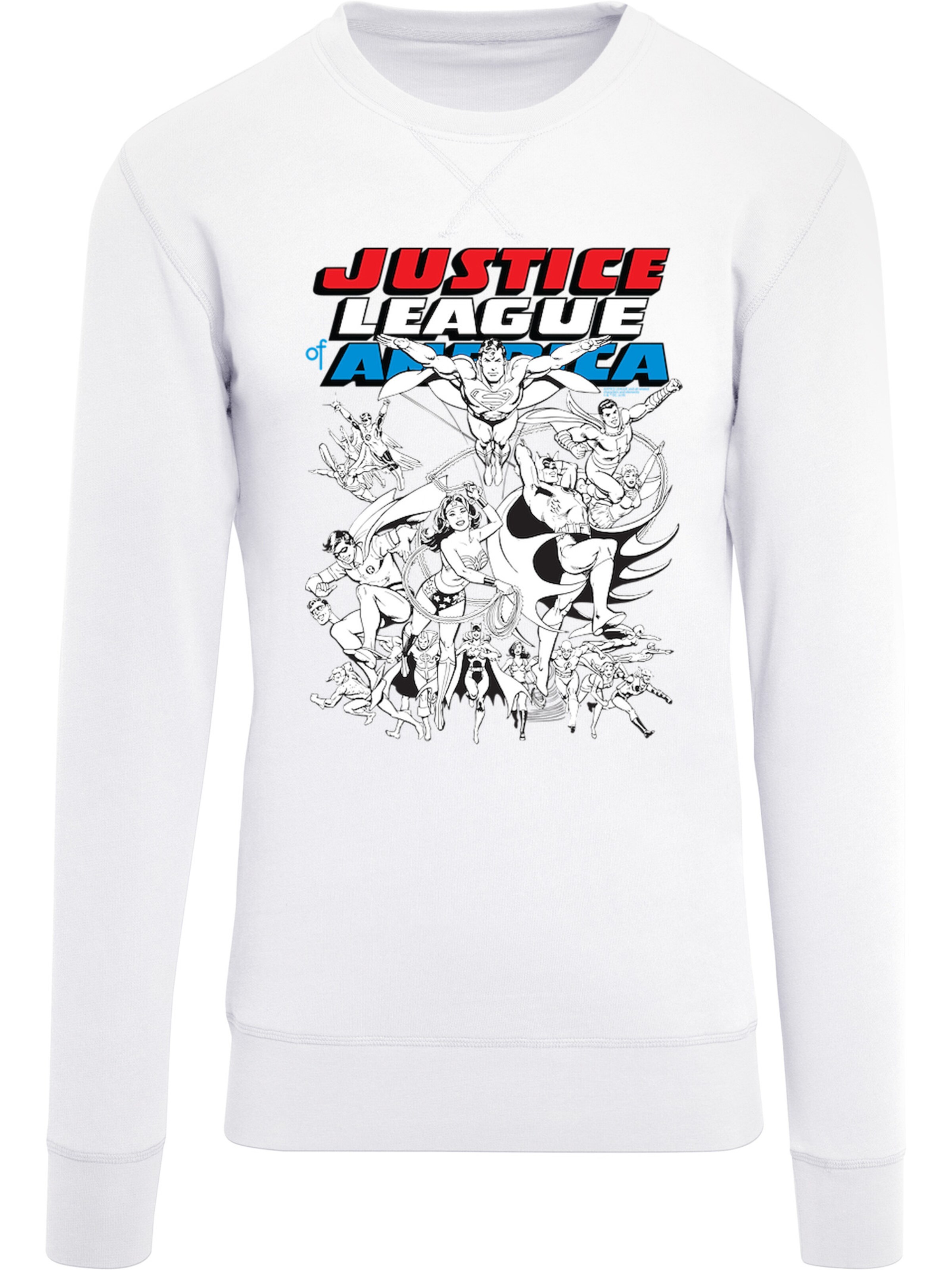 Männer Sweat F4NT4STIC Sweatshirt 'DC Comics Justice League of America ' in Weiß - MG36218 Männer Sweat F4NT4STIC Sweatshirt 'DC Comics Justice League of America ' in Weiß - MG36218