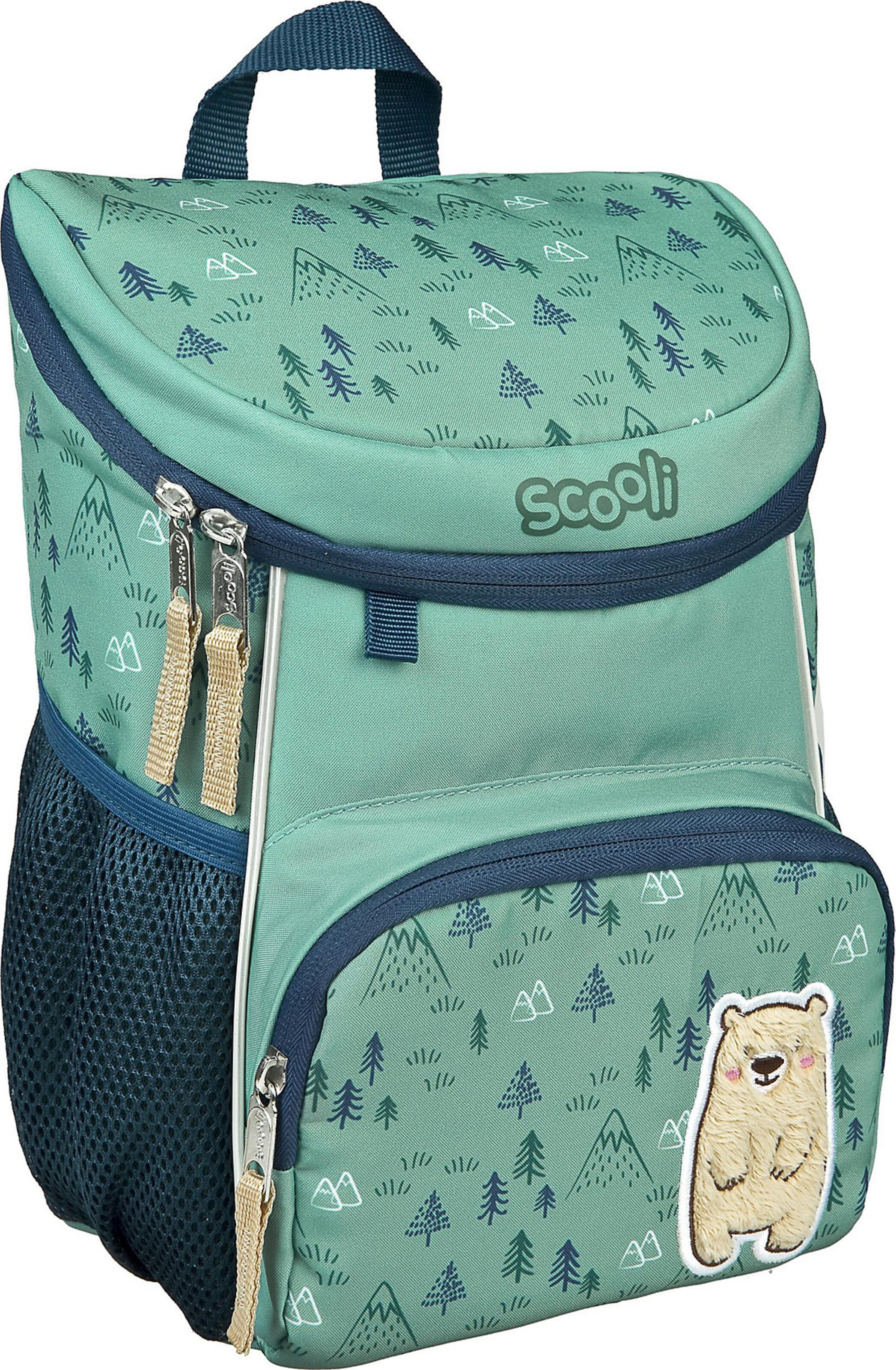 SCOOLI Backpack 'Mini-Me Rosie Rabbit' in Green
