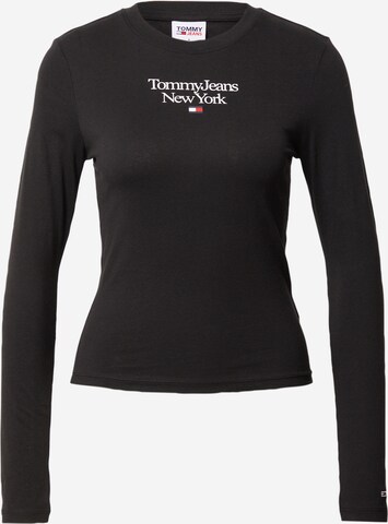 Tommy Jeans - Camiseta en negro: frente