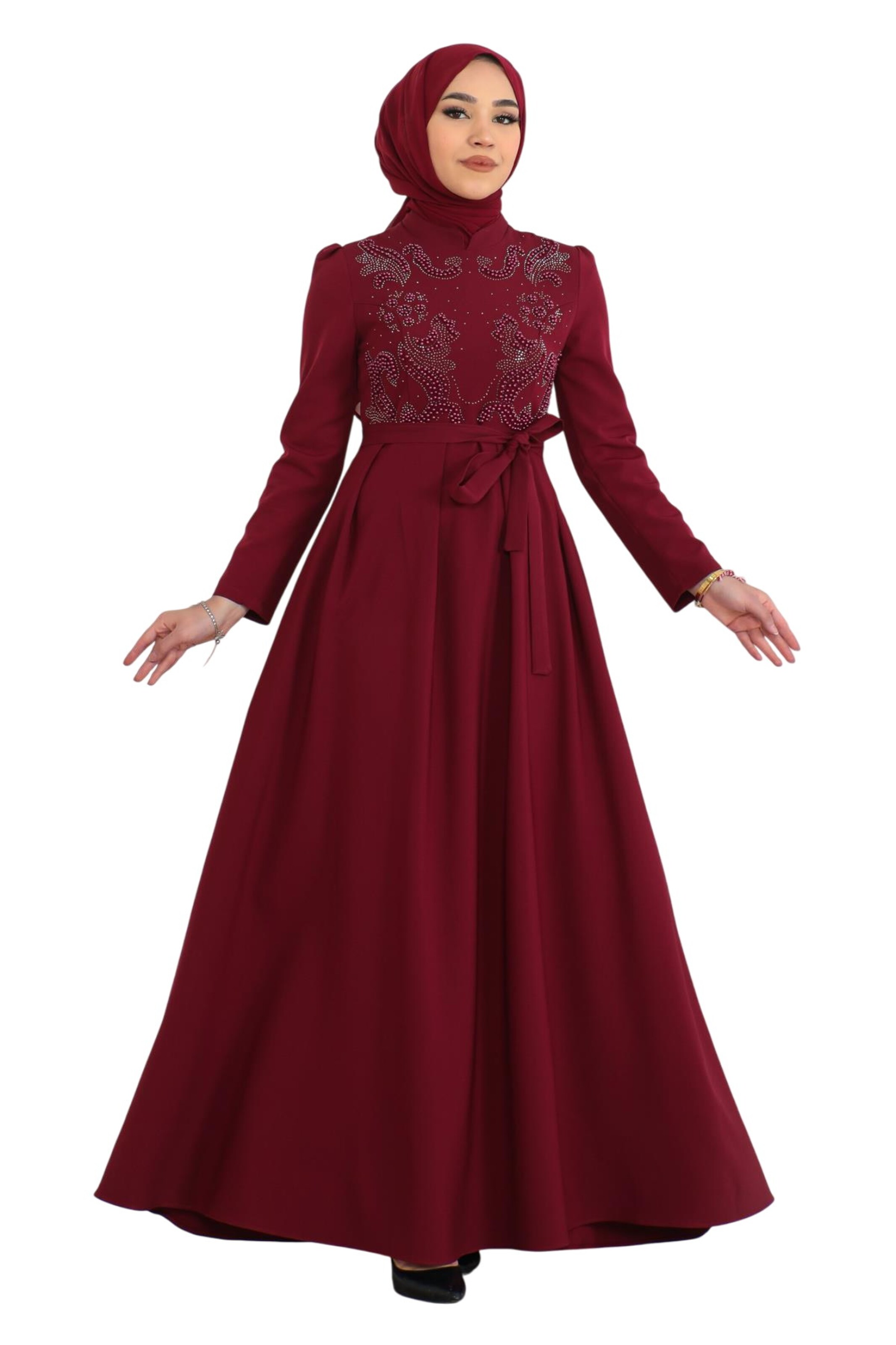 MODAMIHRAM Dress in Red: front