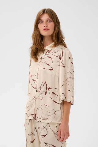 Chemisier 'SLClero' SOAKED IN LUXURY en beige