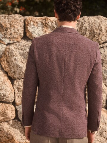 Next Slim fit Colbert in Bruin