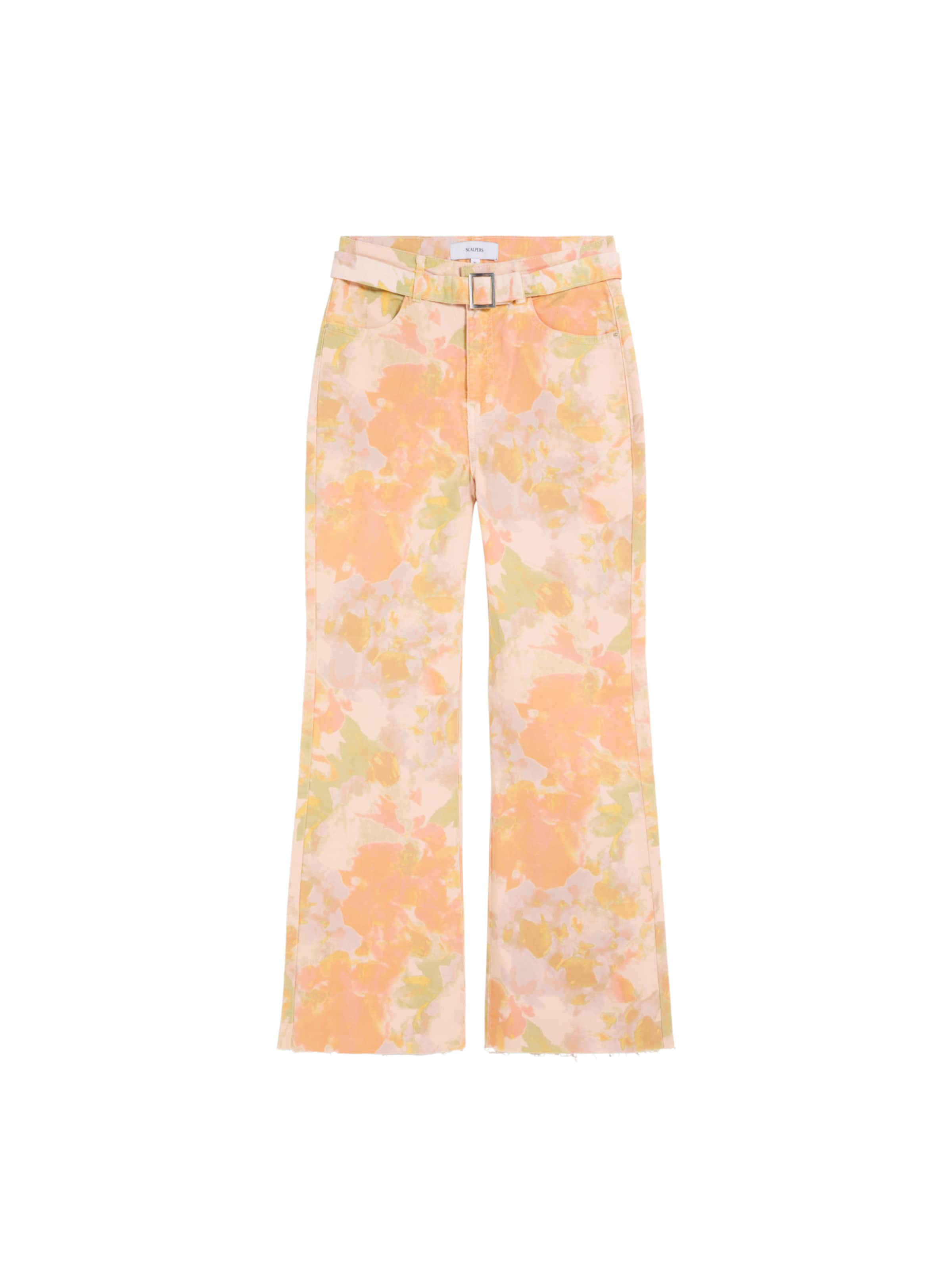 Scalpers Расклешенный Джинсы ' ' в Оранжевый: спереди