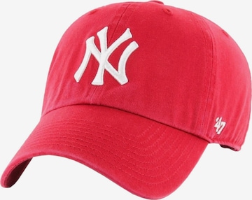 47 Cap '47 Brand New York Yankees Clean Up Cap' in Rot: Vorderseite