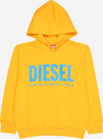 DIESEL Sweatshirt 'DIVISION' i gul: framsida