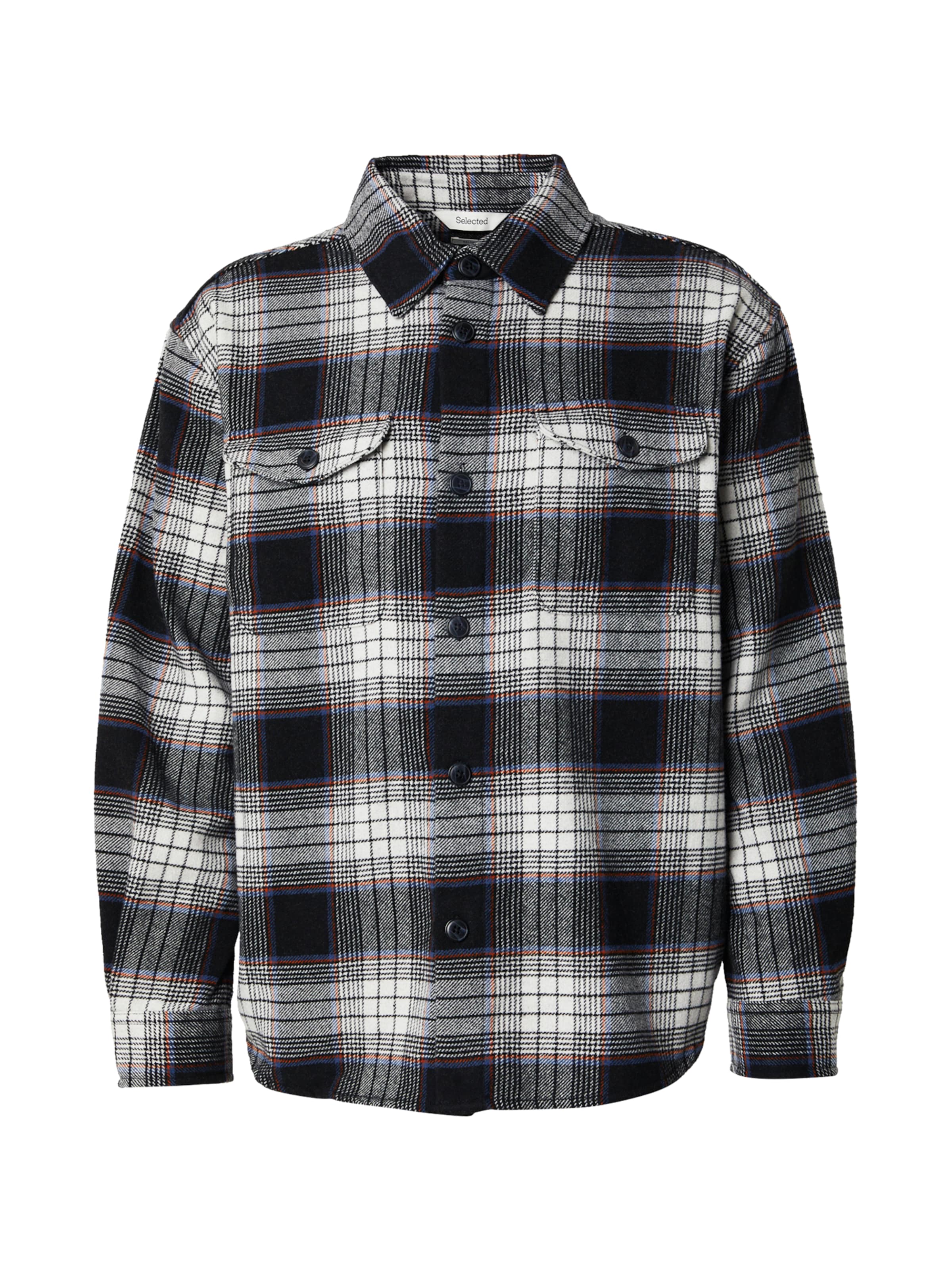 SELECTED Comfort Fit Hemd 'SLHZPABLO' in Blau: Vorderseite