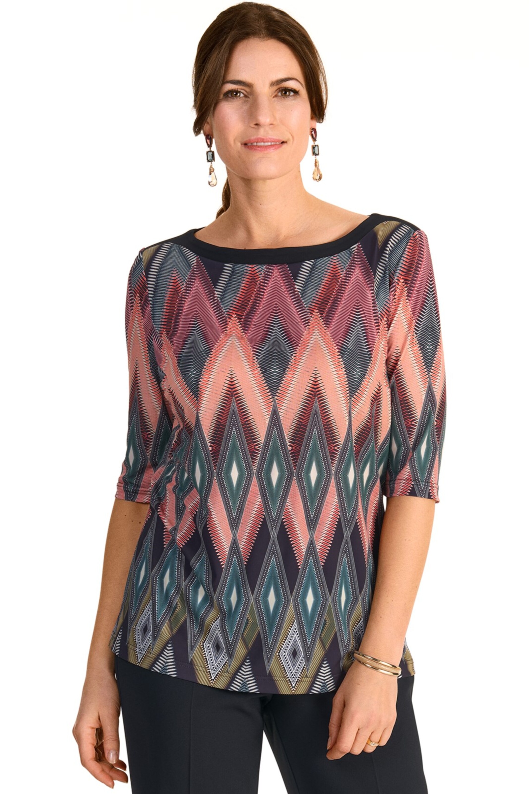 HERMANN LANGE Collection Shirt in Grau: Vorderseite