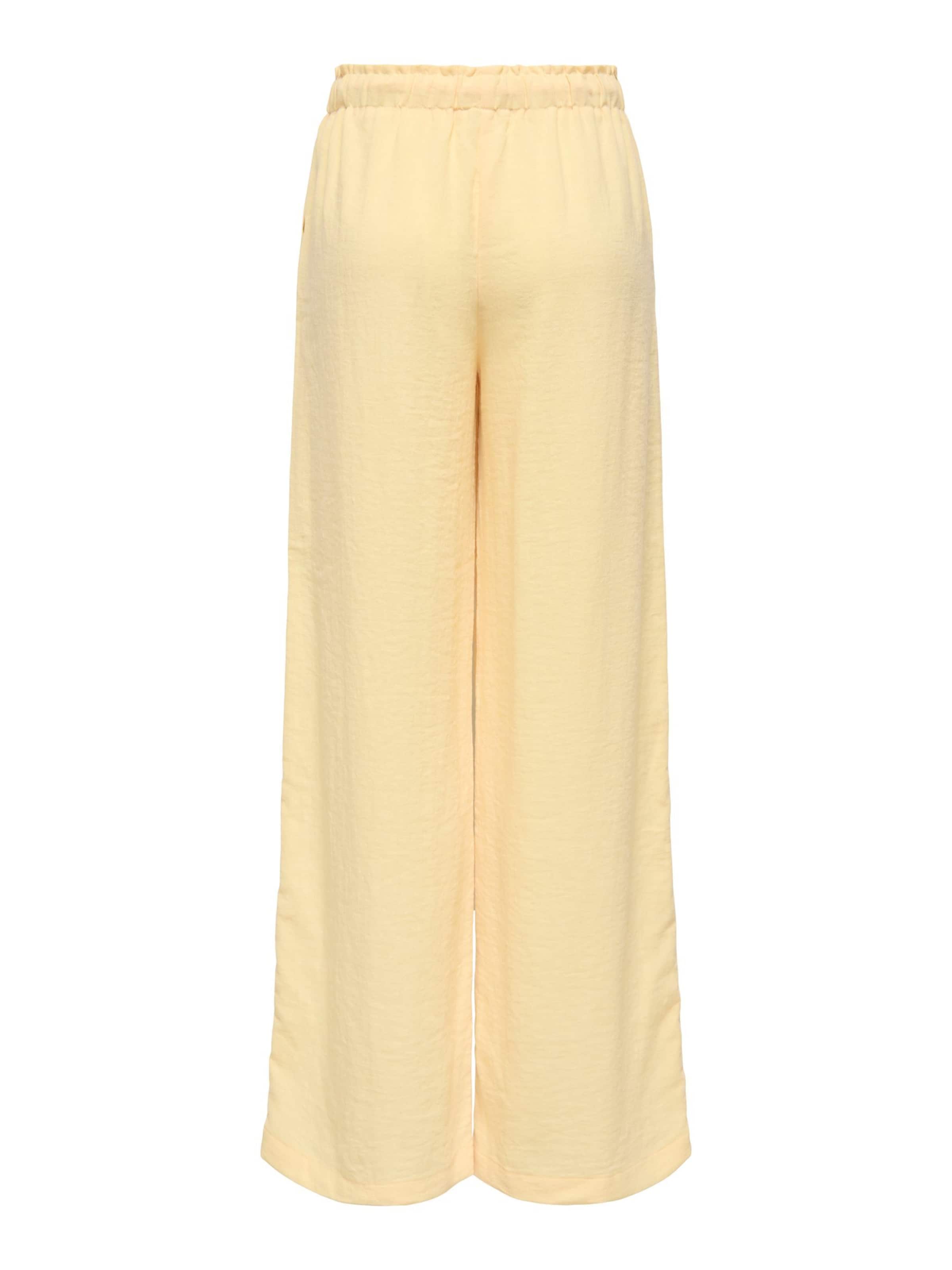 ONLY Wide leg Broek in Geel