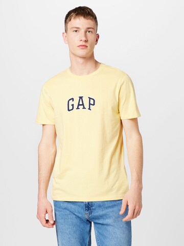 T-Shirt GAP en jaune : devant