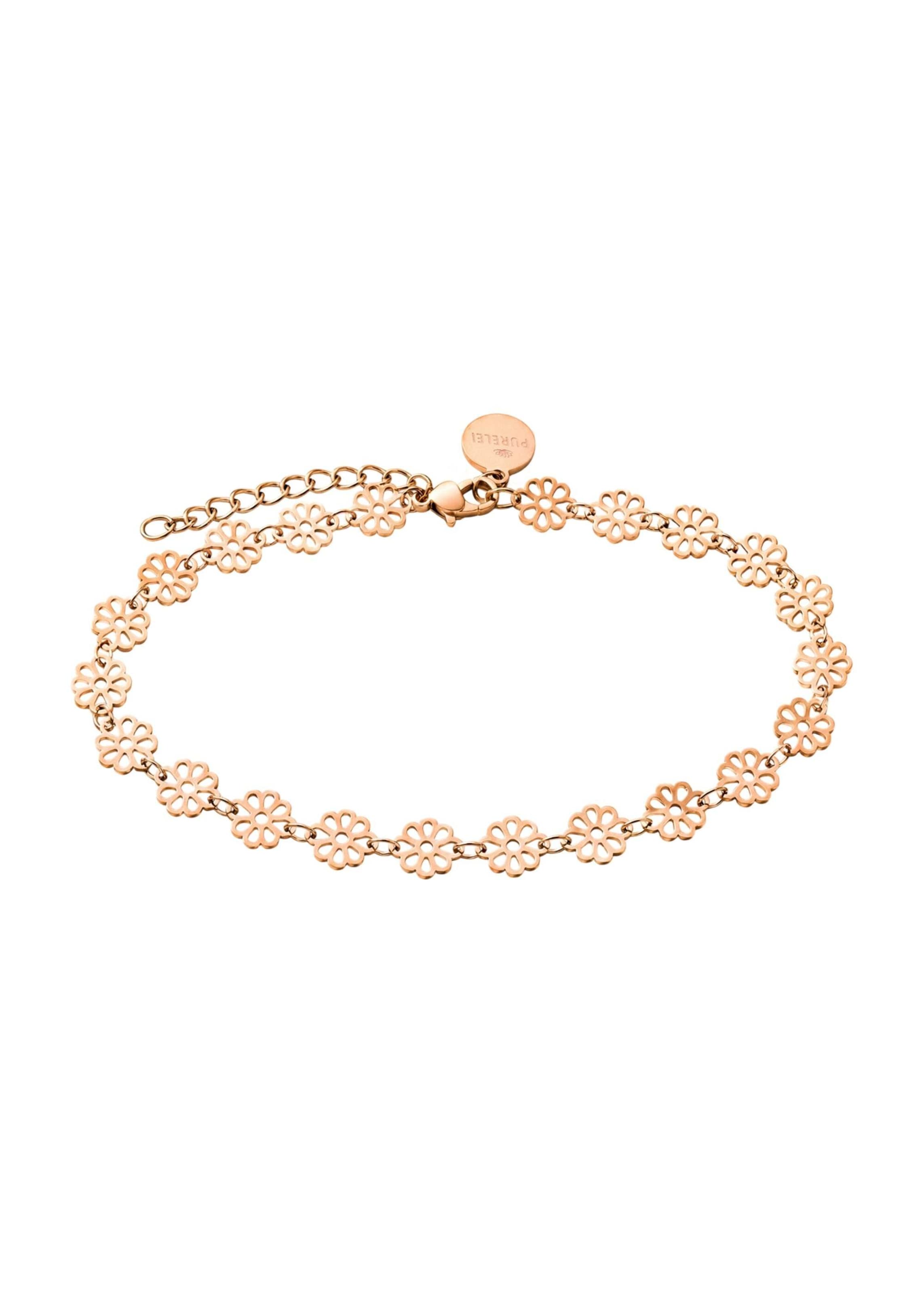 PURELEI Voetsieraden 'Blossom' in Goud: voorkant