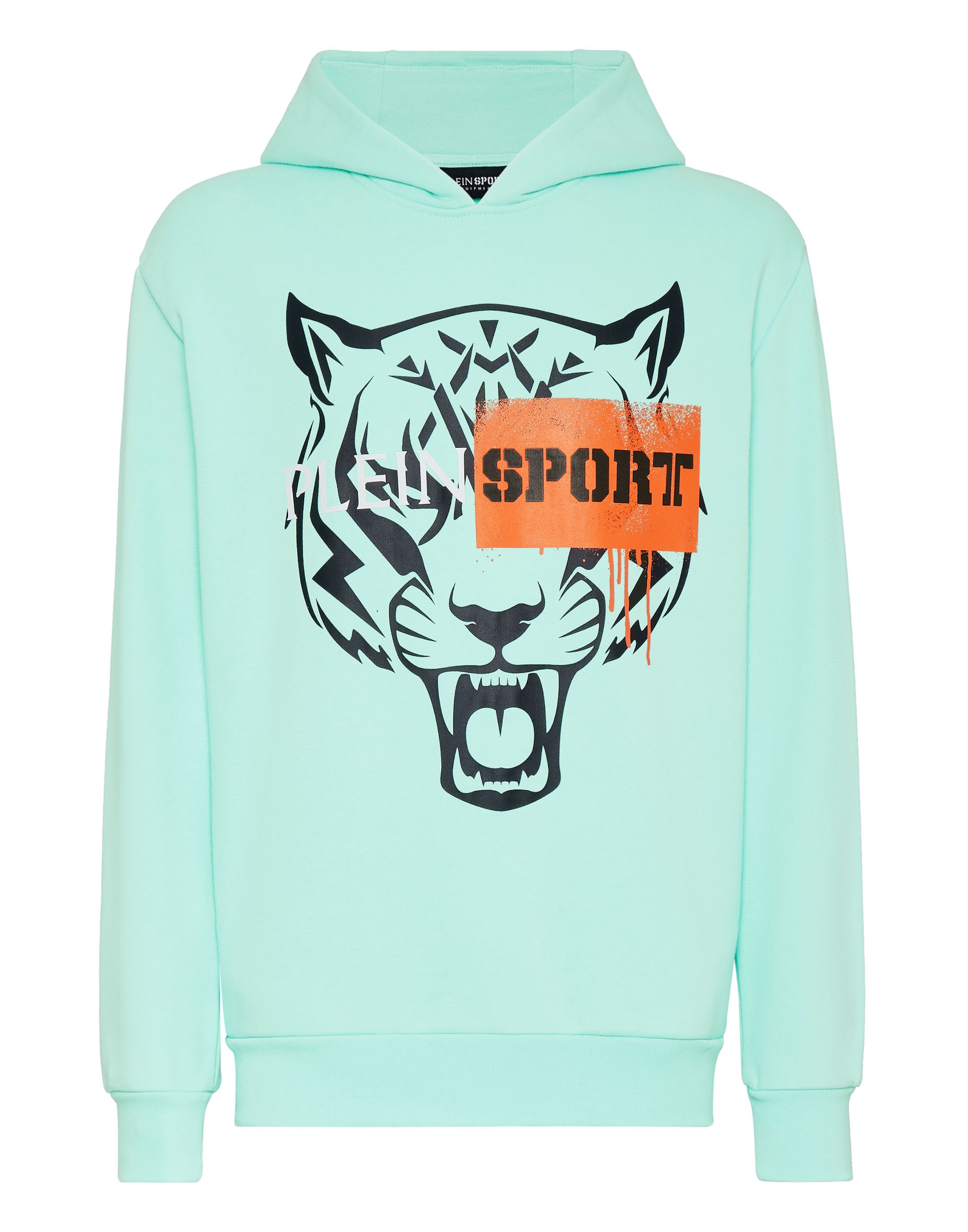 Plein Sport Sweatshirt 'Tiger' in Mint / Orange / Black, Item view