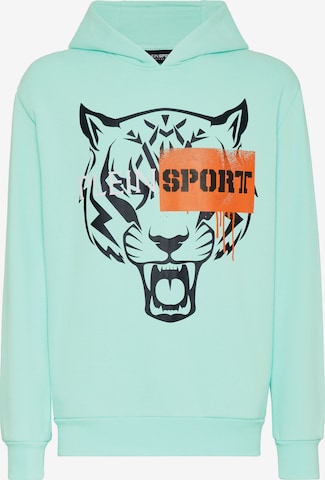 Plein Sport Sweatshirt 'Tiger' in Green: front